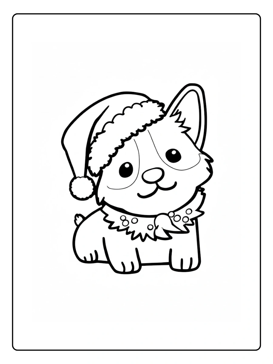 Cute Dog Coloring Pages – Cute Dog in a Hat Cute Dog Coloring Pages – Cute Dog in a Hat