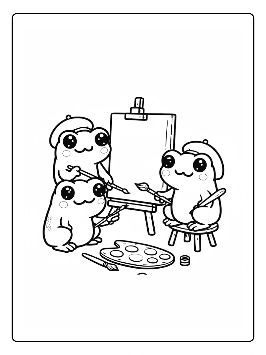 Cute Frog Coloring Pages – Cute Frog Princess