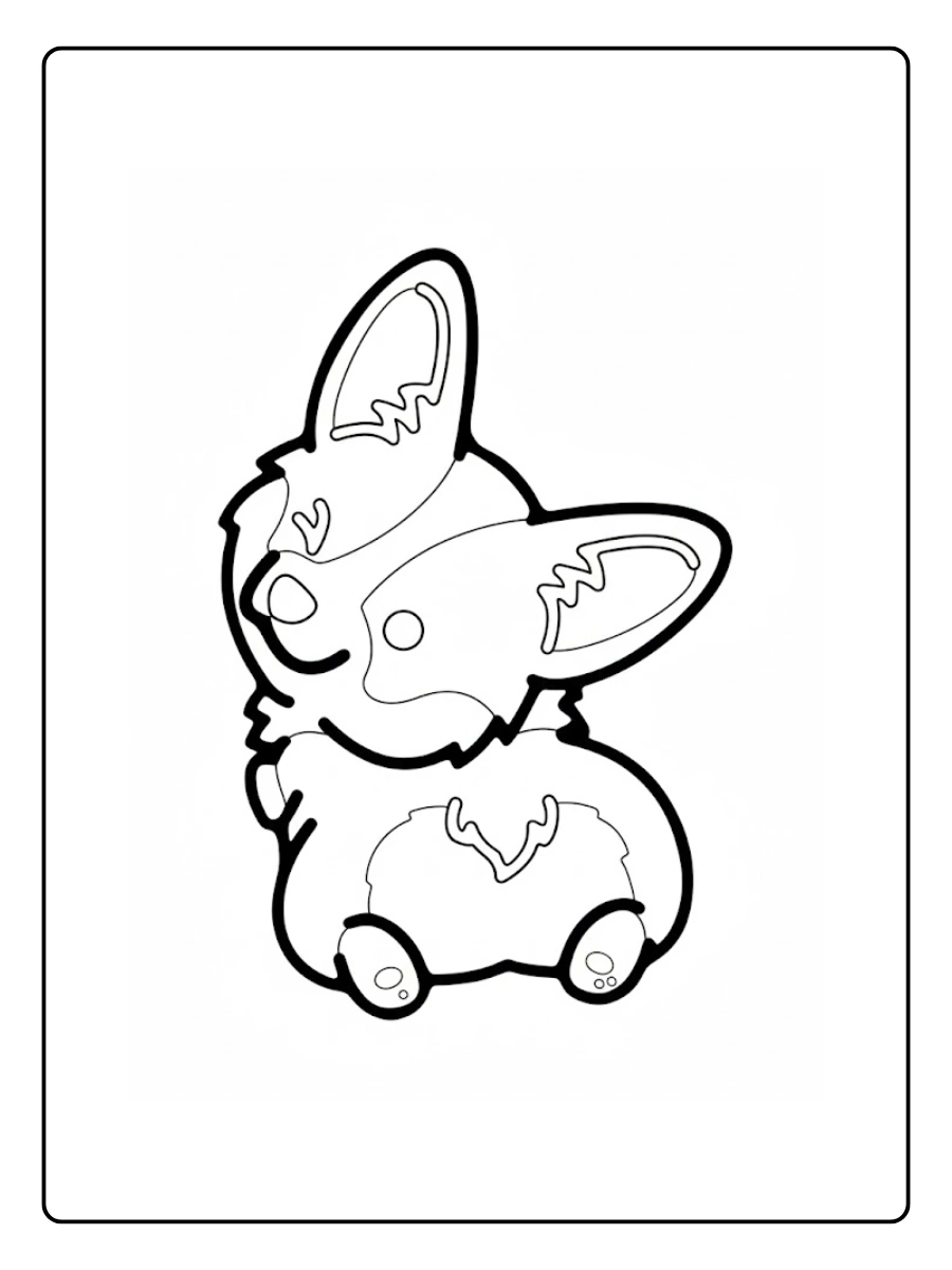 Cute Dog Coloring Pages – Cute Dog with Paw Prints Cute Dog Coloring Pages – Cute Dog with Paw Prints