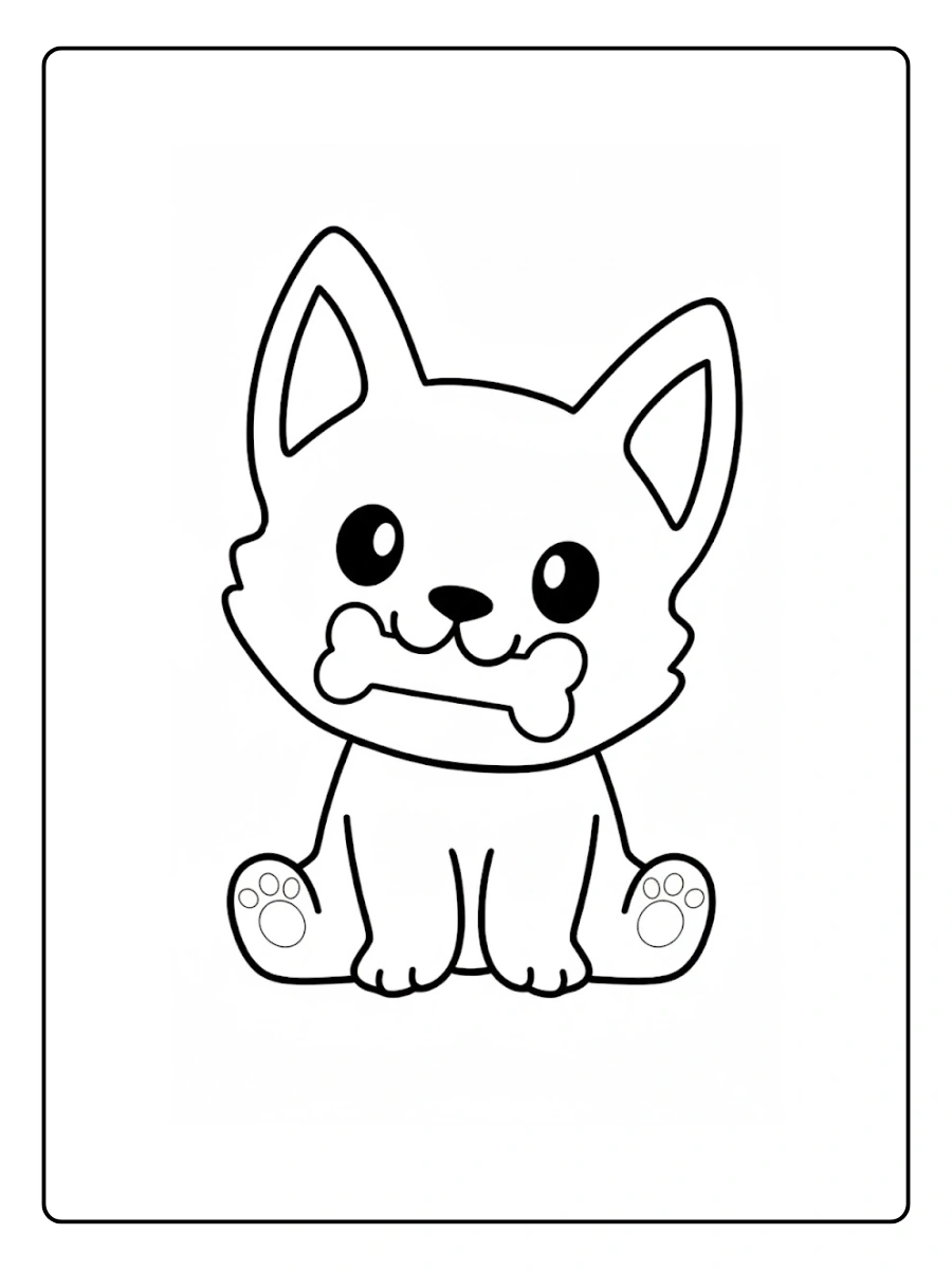 Cute Dog Coloring Pages – Cute Puppy with Big Eyes Cute Dog Coloring Pages – Cute Puppy with Big Eyes