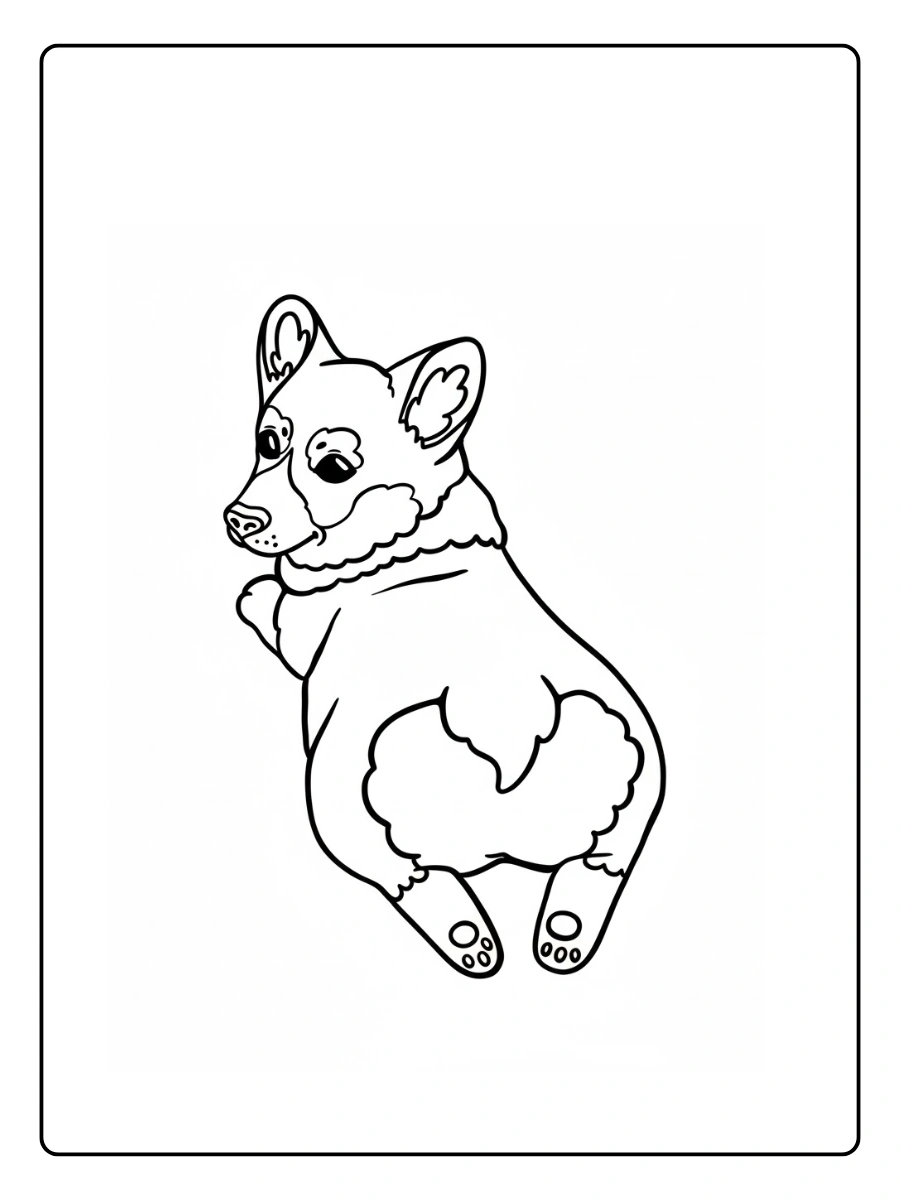 Cute Dog Coloring Pages – Cute Dog with Heart Eyes Cute Dog Coloring Pages – Cute Dog with Heart Eyes