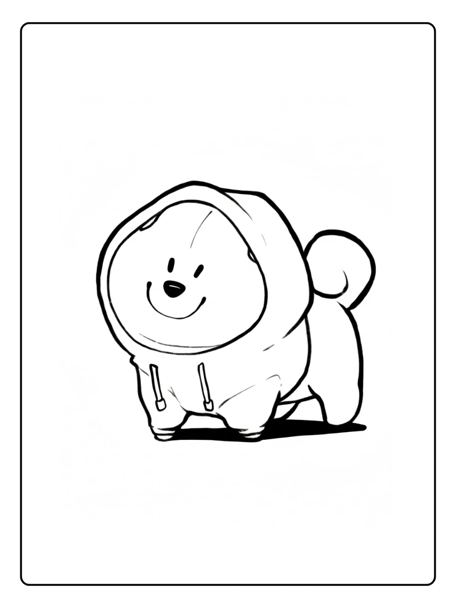 Cute Dog Coloring Pages – Playful Puppy Running Cute Dog Coloring Pages – Playful Puppy Running