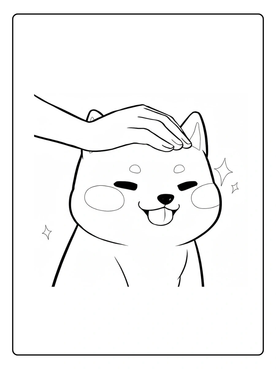 Cute Dog Coloring Pages – Cute Dog Wearing a Bow Cute Dog Coloring Pages – Cute Dog Wearing a Bow