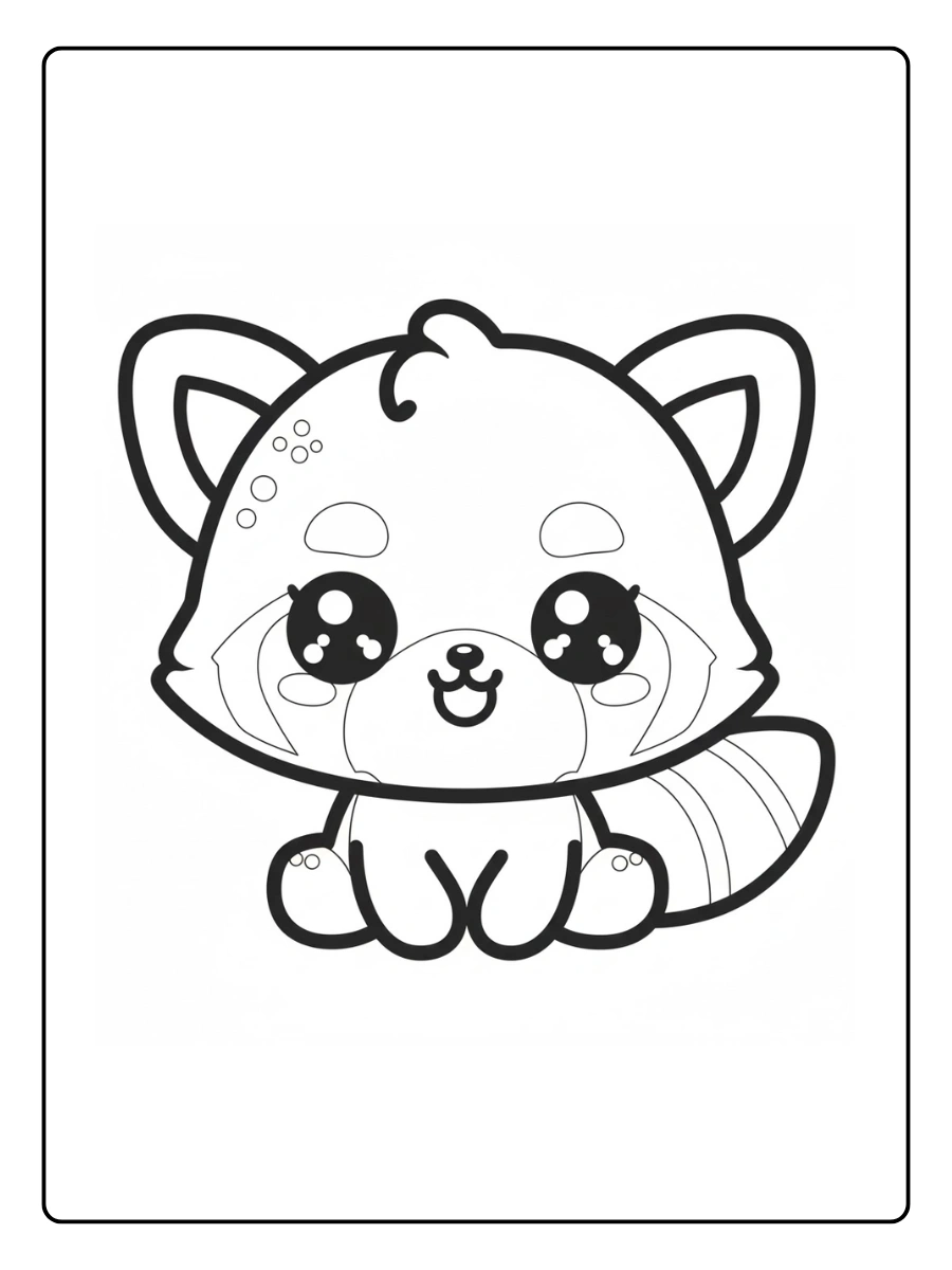 Cute Fox Coloring Pages – Baby Fox