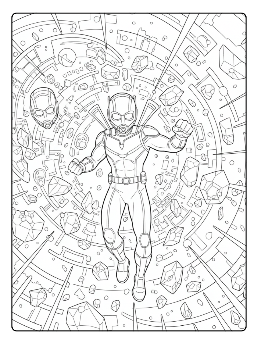 Ant Man Coloring Pages – Ant Man Quantum Realm