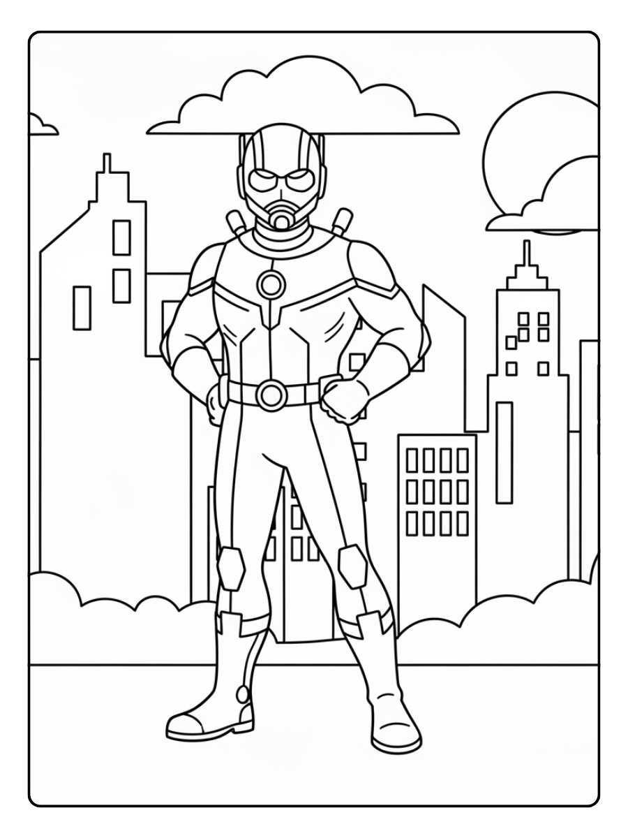 Ant Man Coloring Pages – Ant Man Standing