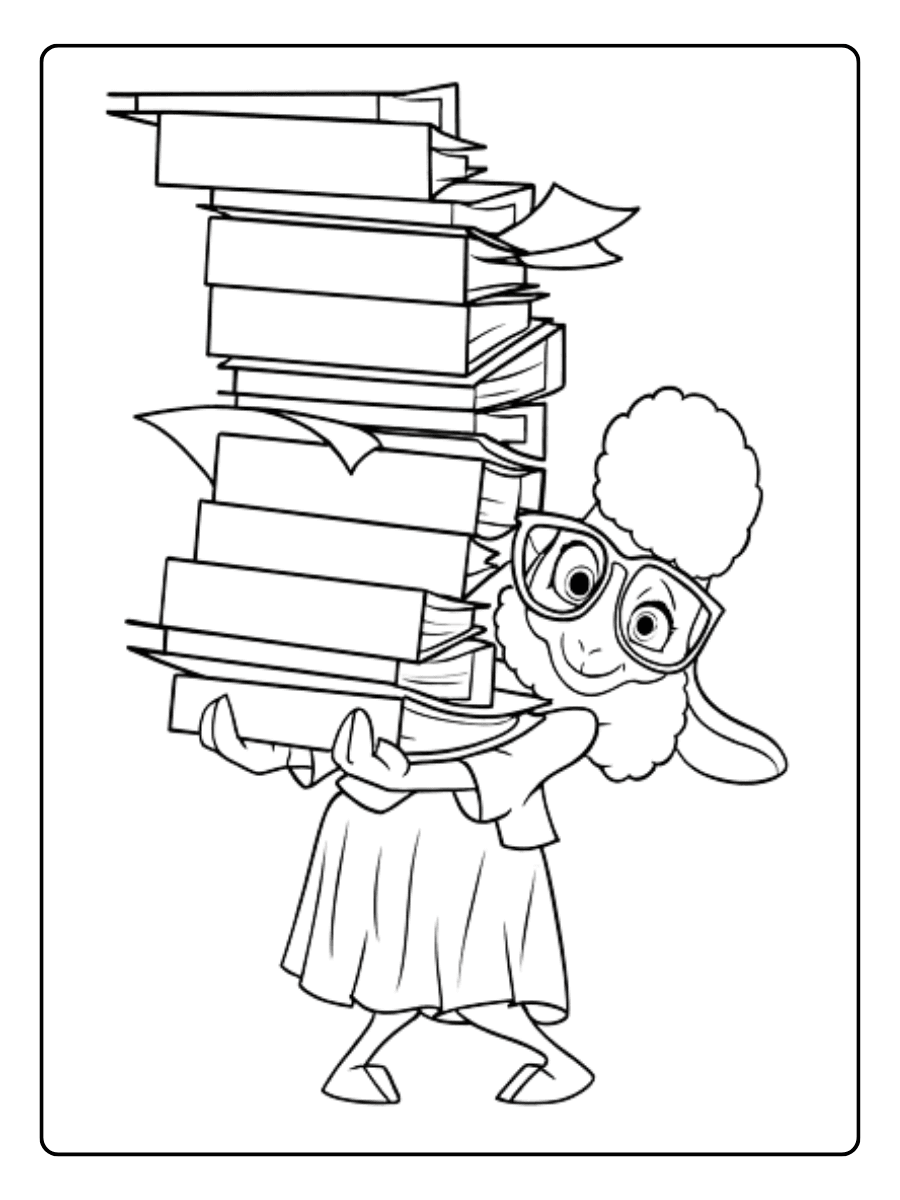Bellwether Zootopia Coloring Pages