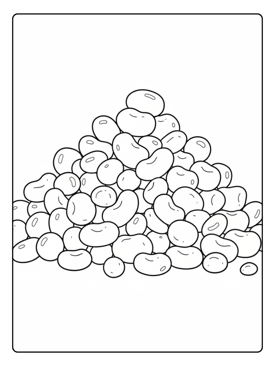 Candy Coloring Pages – Jelly Beans