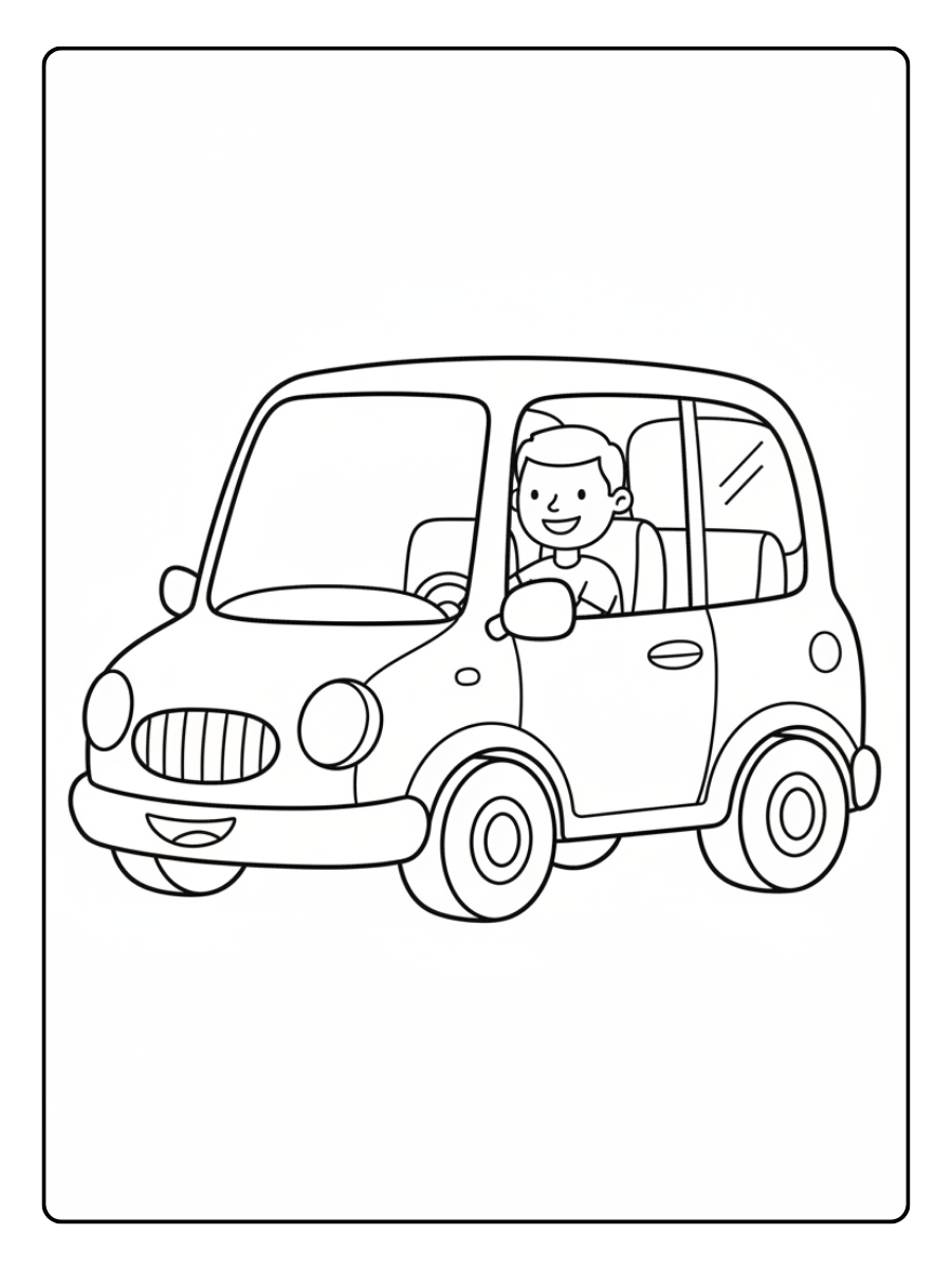 Car Coloring Pages – City Car