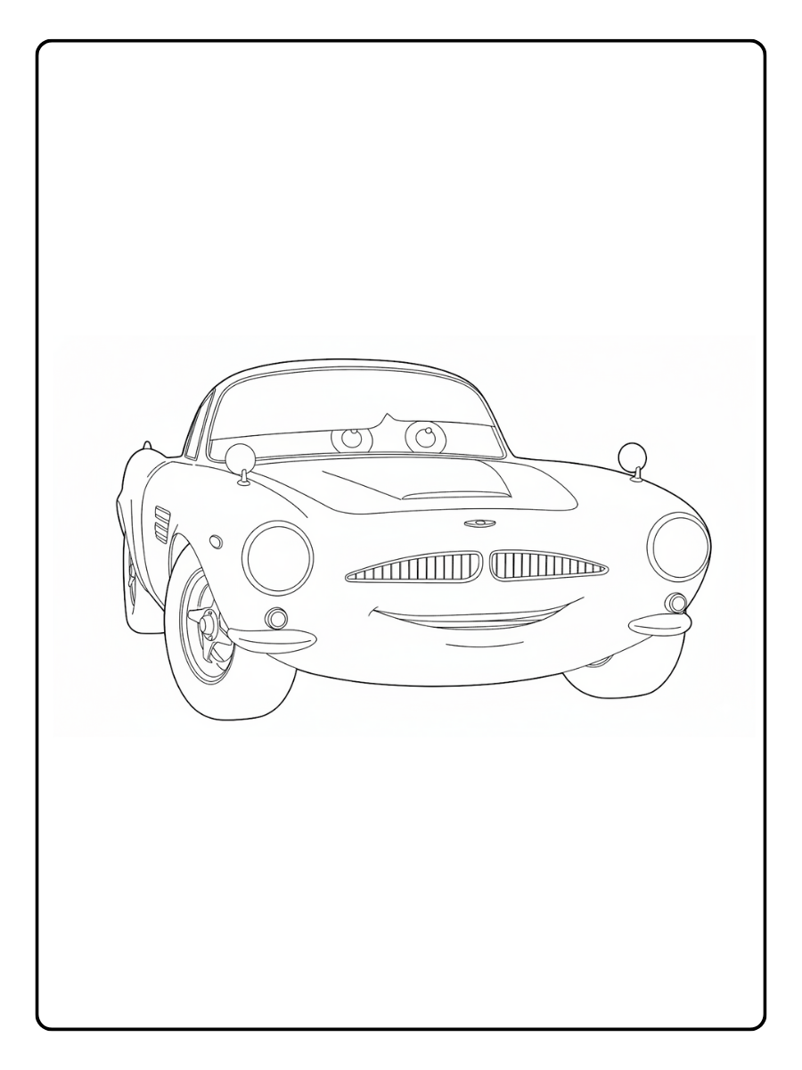 Cars 2 Coloring Pages – Finn McMissile