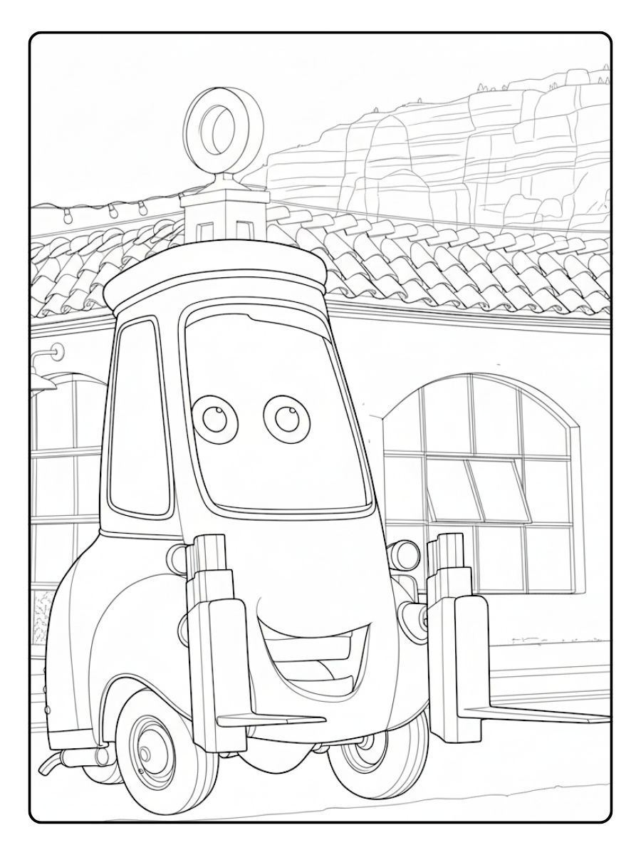 Cars 2 Coloring Pages – Guido