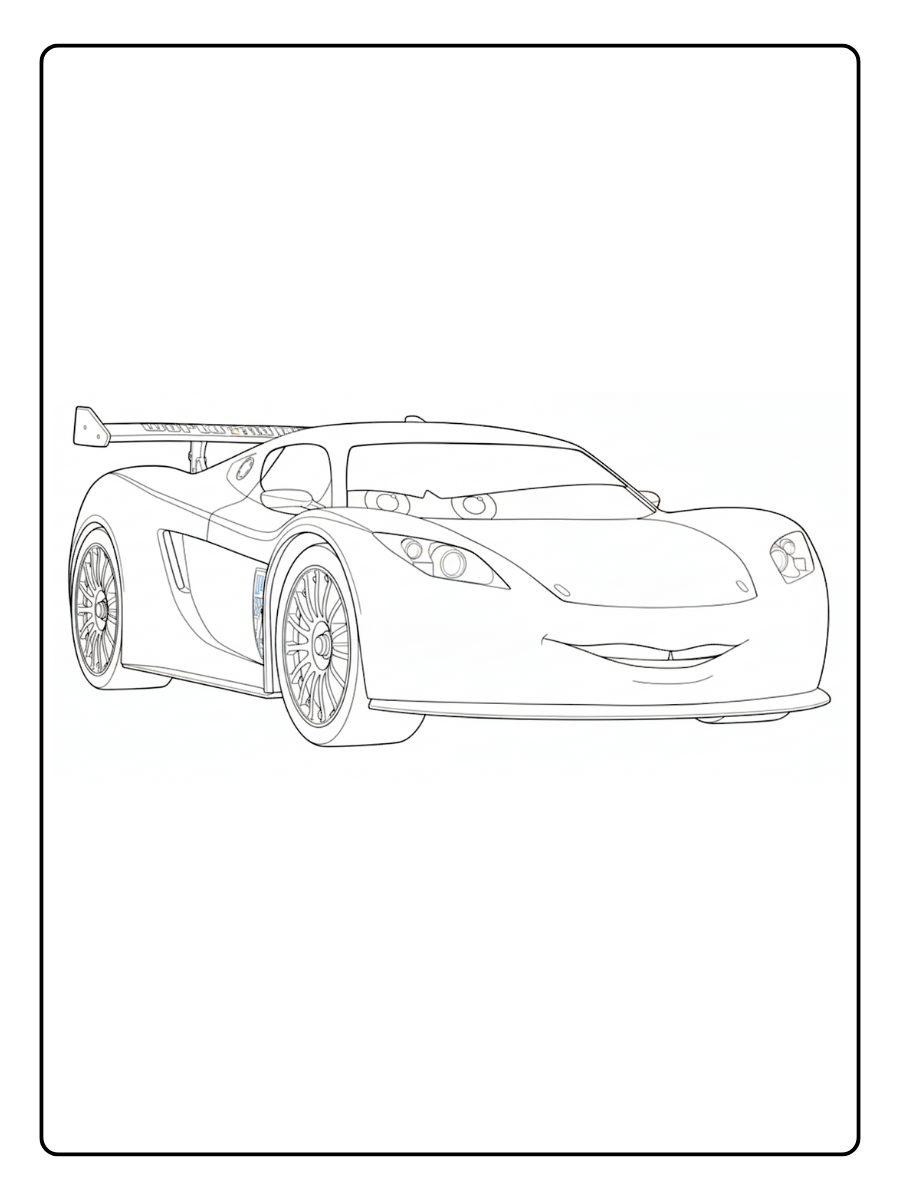 Cars 2 Coloring Pages – Lewis Hamilton