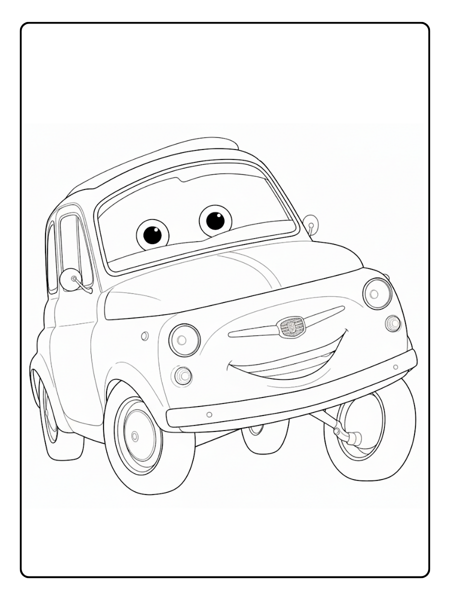 Cars 2 Coloring Pages – Luigi