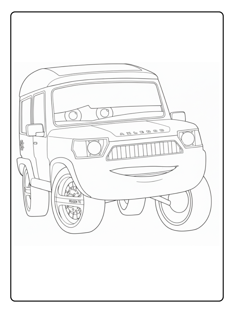 Cars 2 Coloring Pages – Miles Axlerod