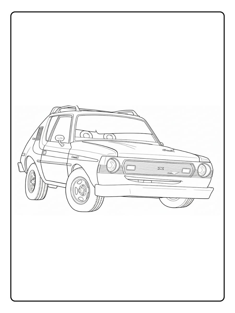 Cars 2 Coloring Pages – Professor Zündapp (2)