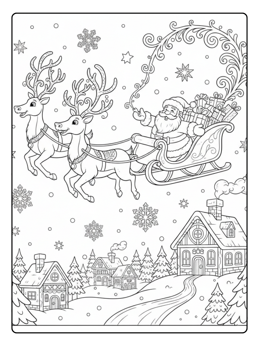 Christmas Holiday Coloring Pages – Christmas Magic