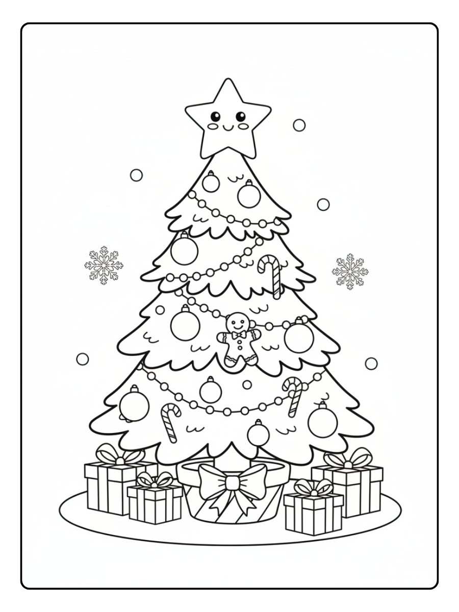 Cute Christmas Coloring Pages – Cute Christmas Tree