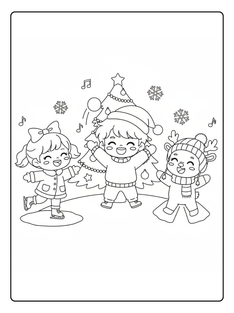 Cute Christmas Coloring Pages – Cute Holiday Fun