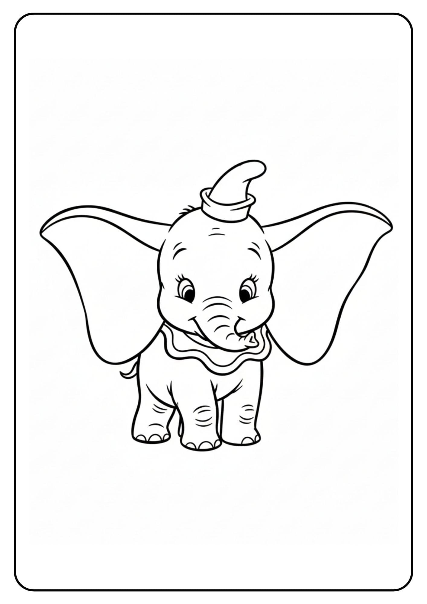 Disney Coloring Pages Dumbo Cute
