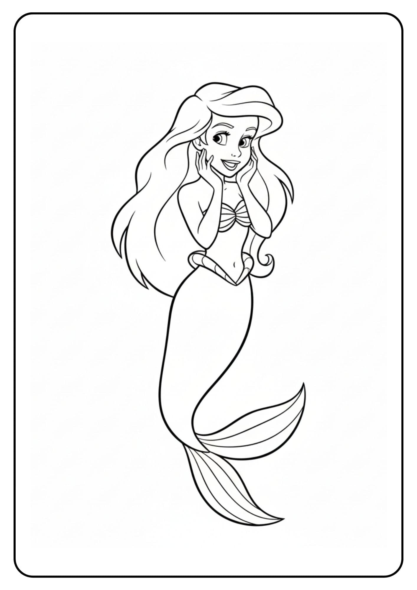Disney Coloring Pages Princess Ariel