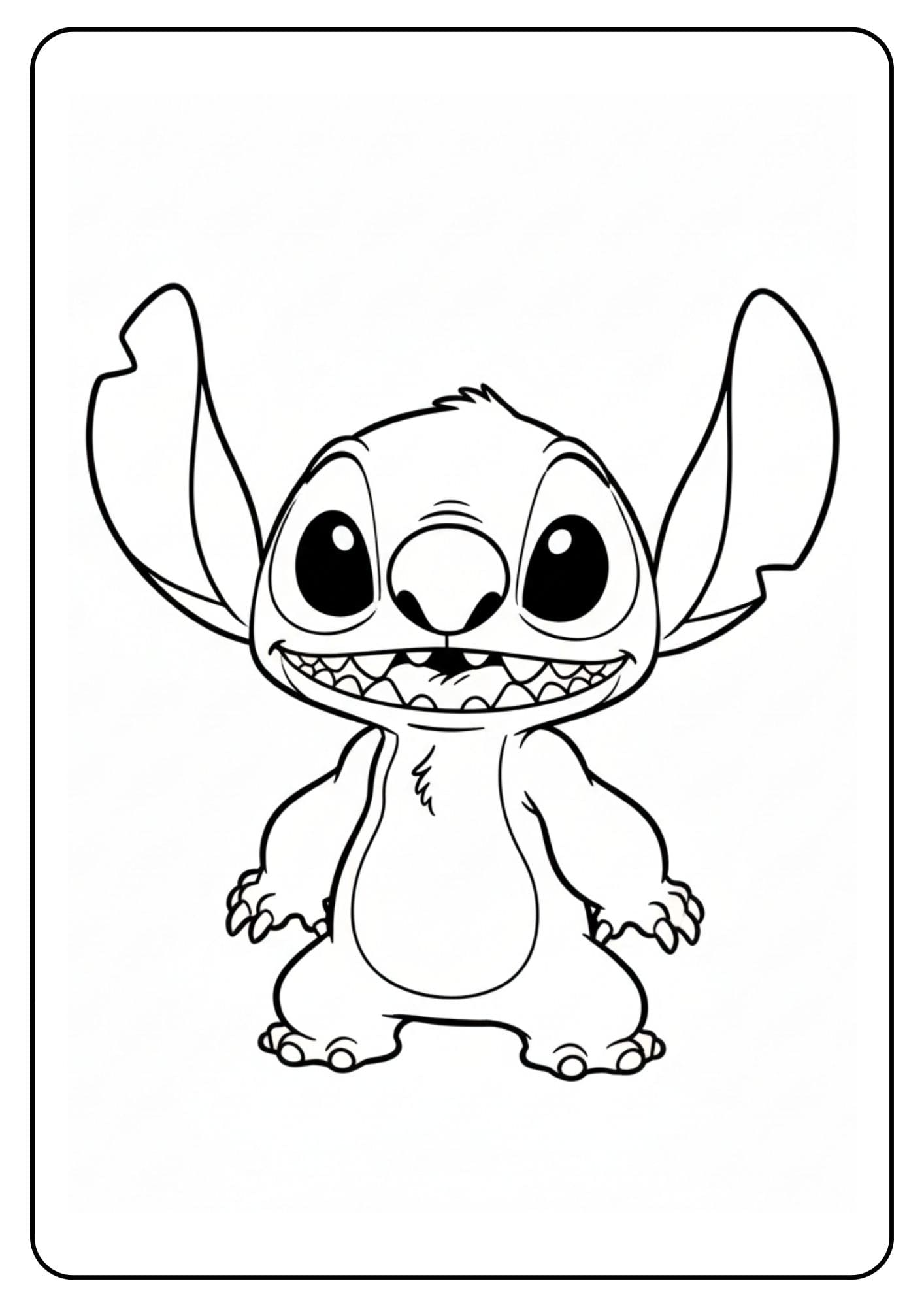 Disney Coloring Pages Stitch Cute