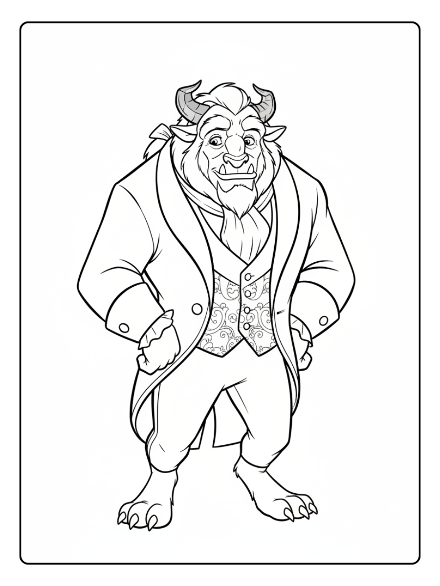 Disney Coloring Pages – Beast