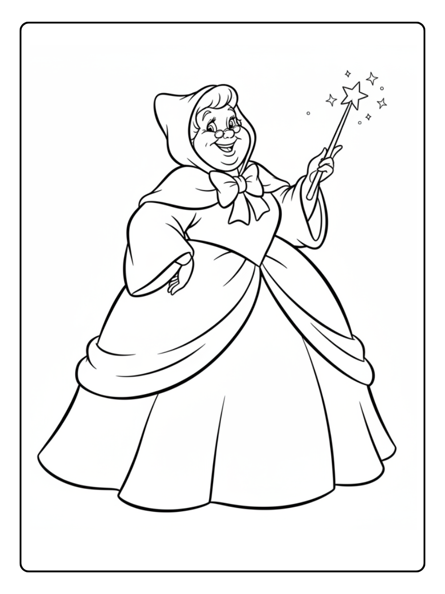 Disney Coloring Pages – Cinderella