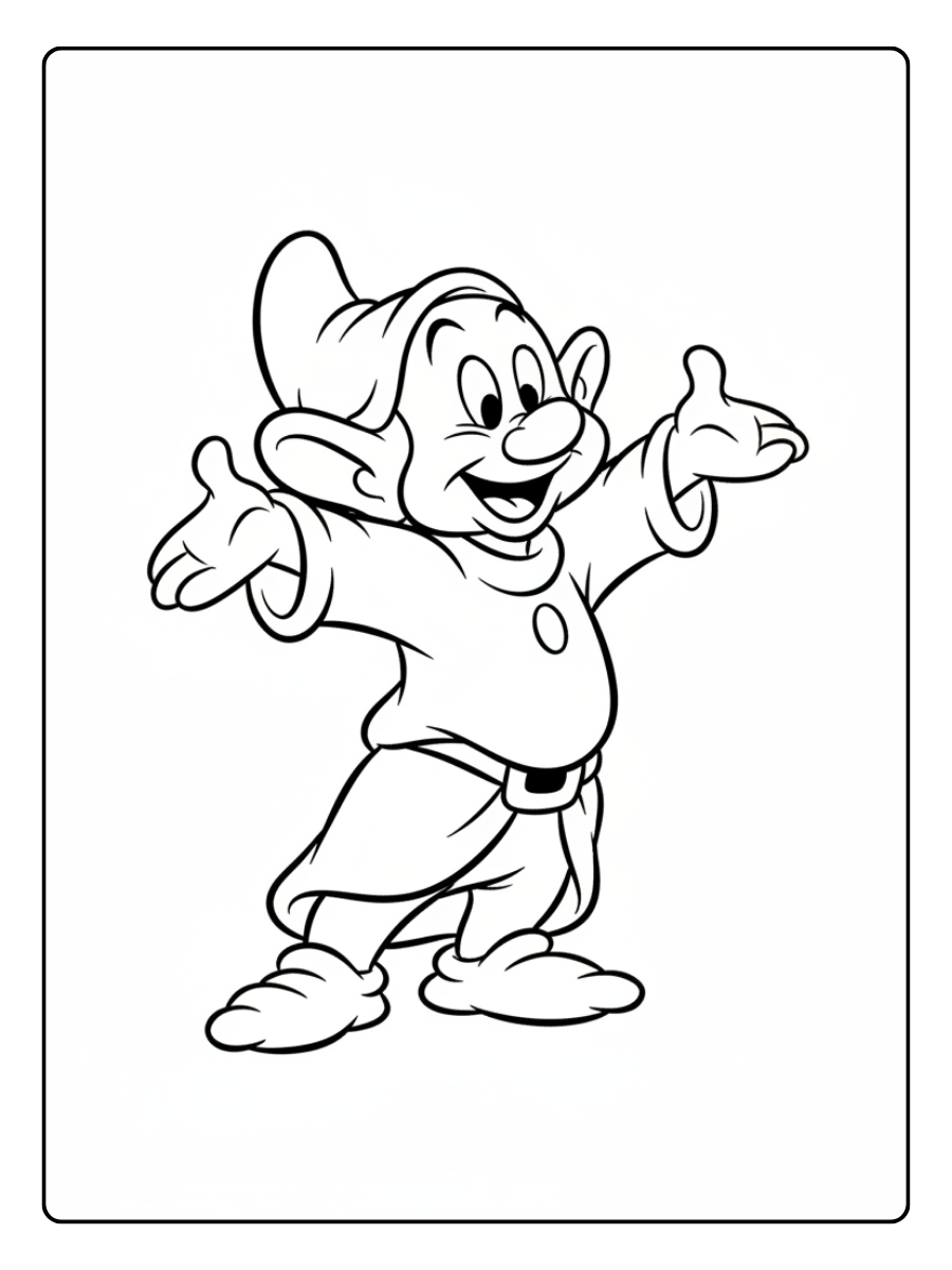 Disney Coloring Pages – Dopey