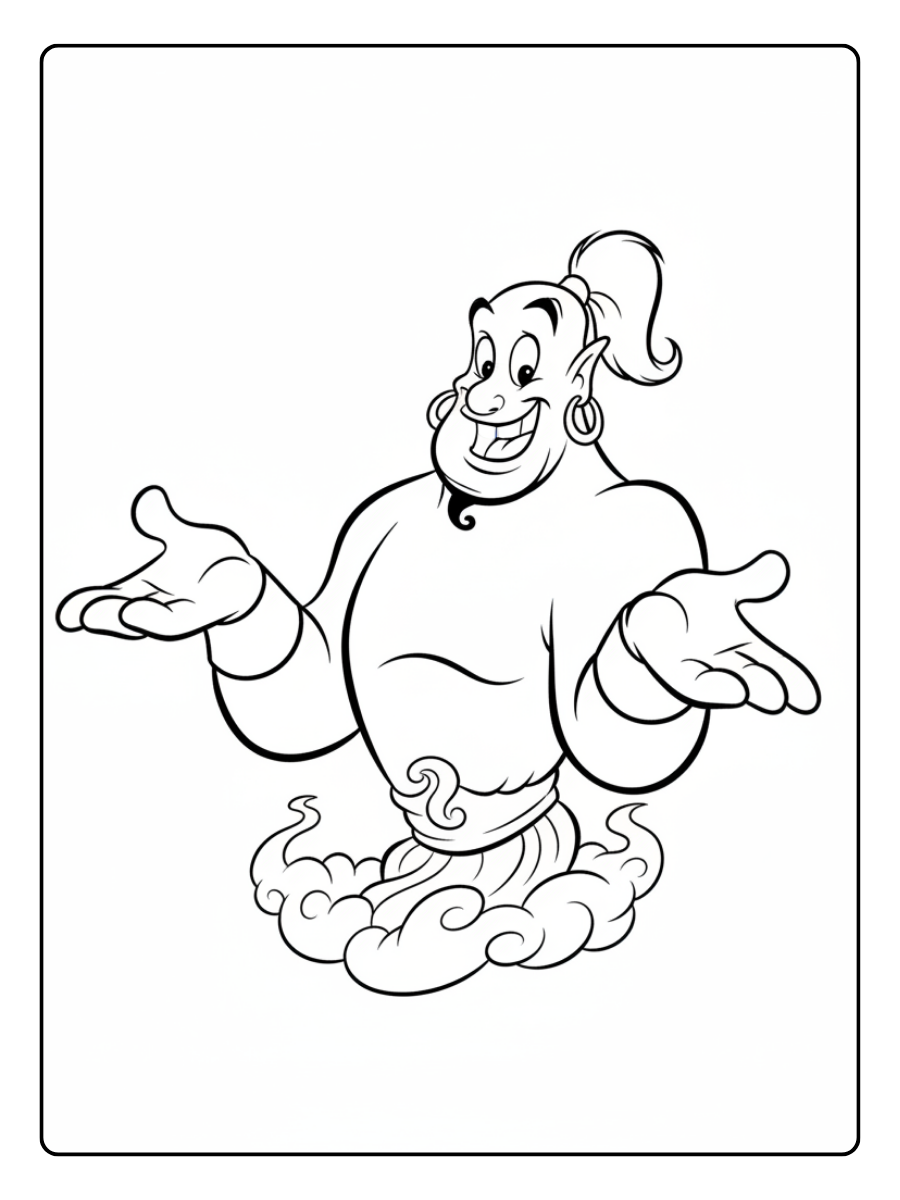 Disney Coloring Pages – Genie