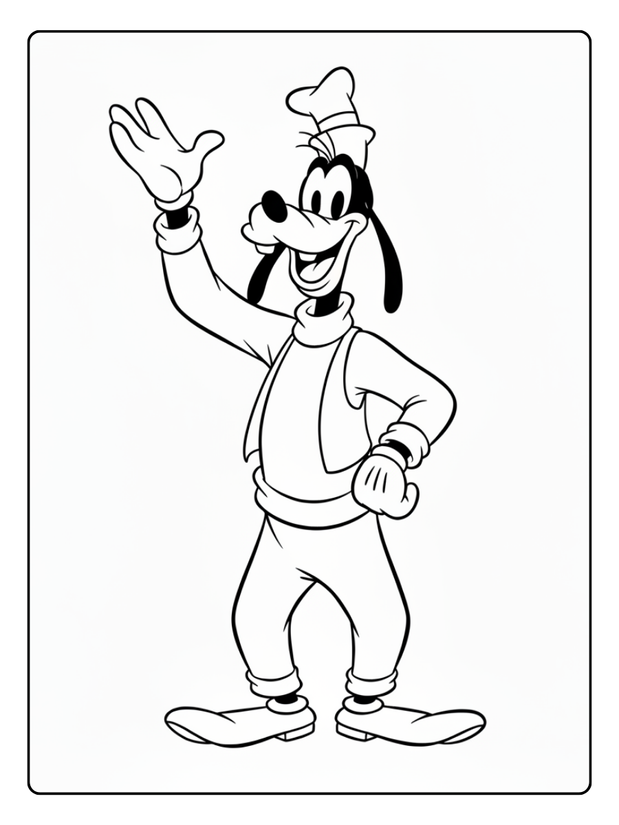 Disney Coloring Pages – Goofy