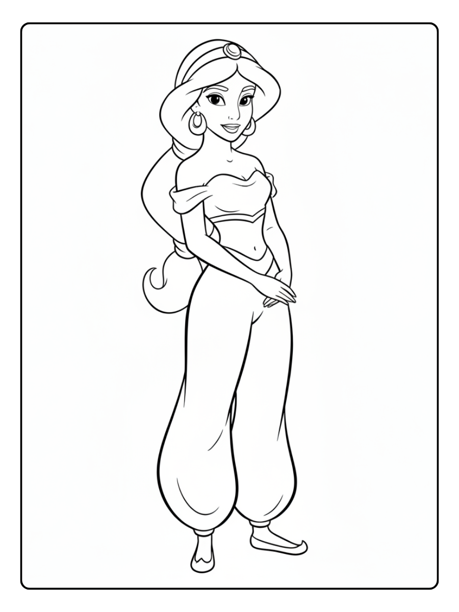 Disney Coloring Pages – Jasmine