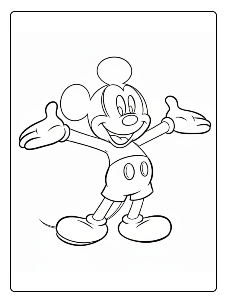 Disney Coloring Pages – Mickey Mouse