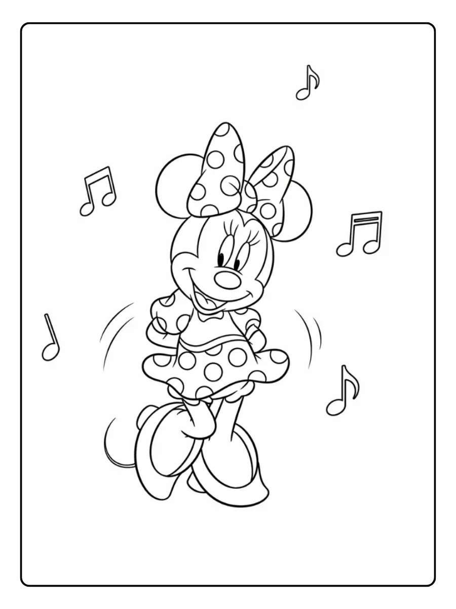 Disney Coloring Pages – Minnie Mouse