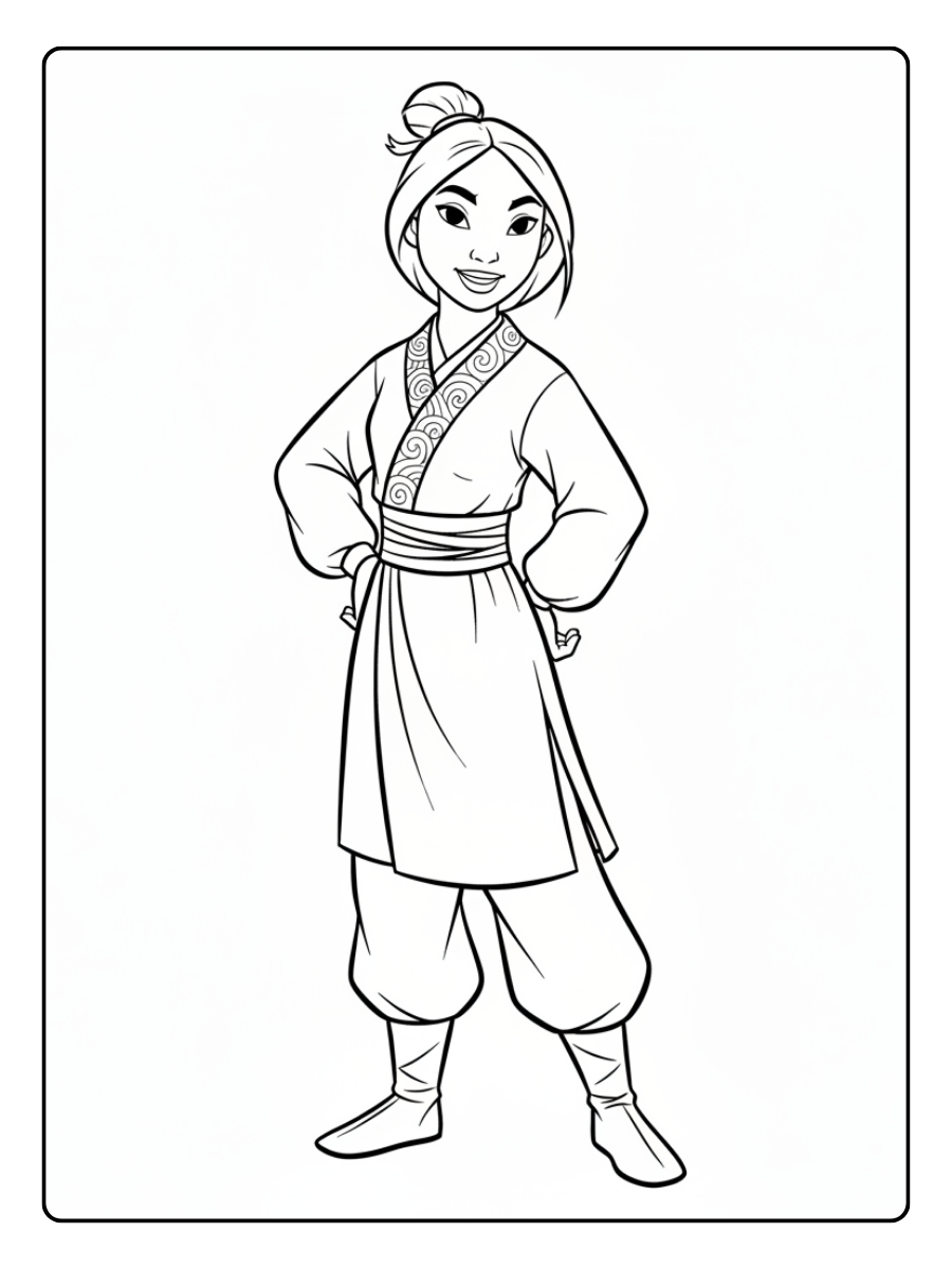 Disney Coloring Pages – Mulan