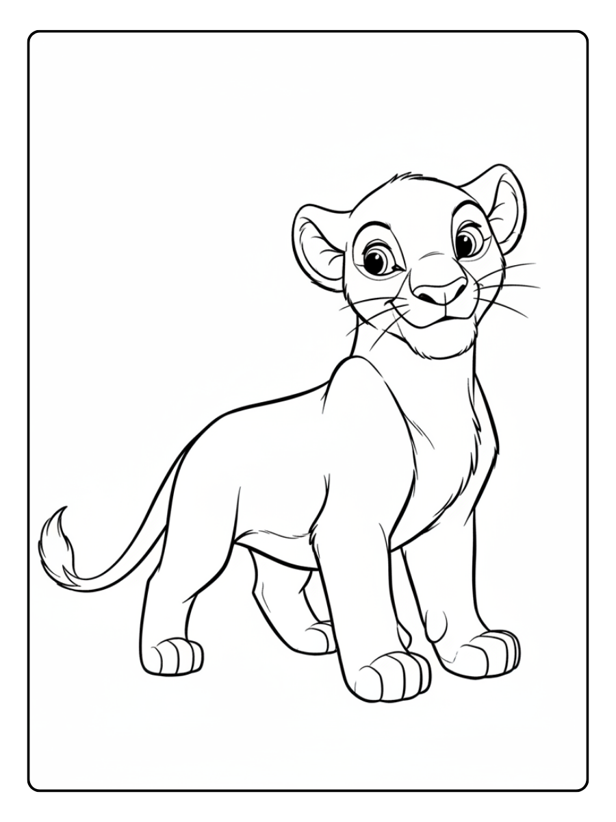Disney Coloring Pages – Nala