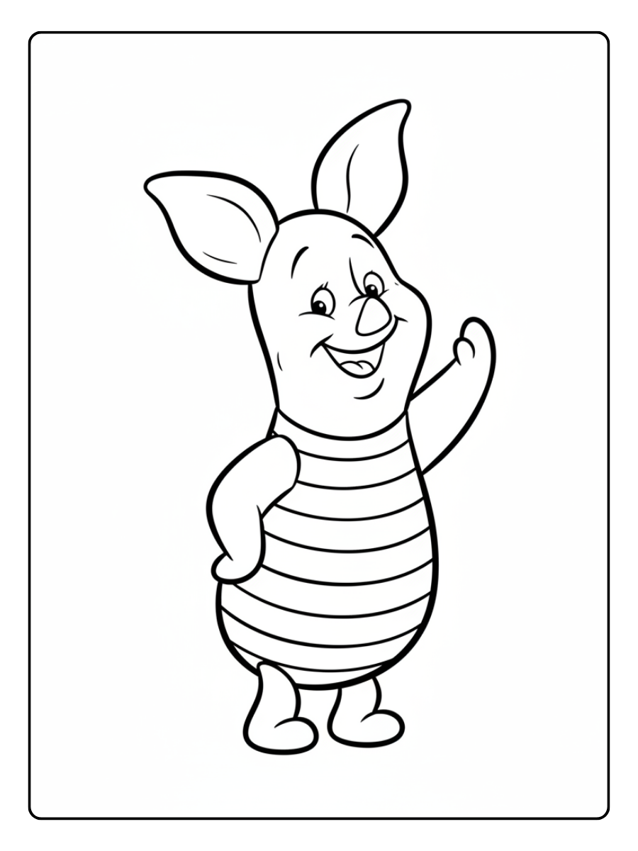 Disney Coloring Pages – Piglet