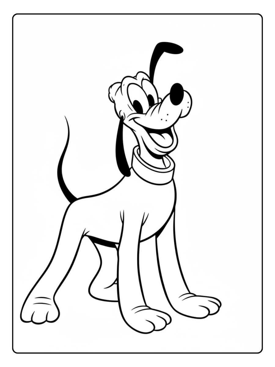 Disney Coloring Pages – Pluto