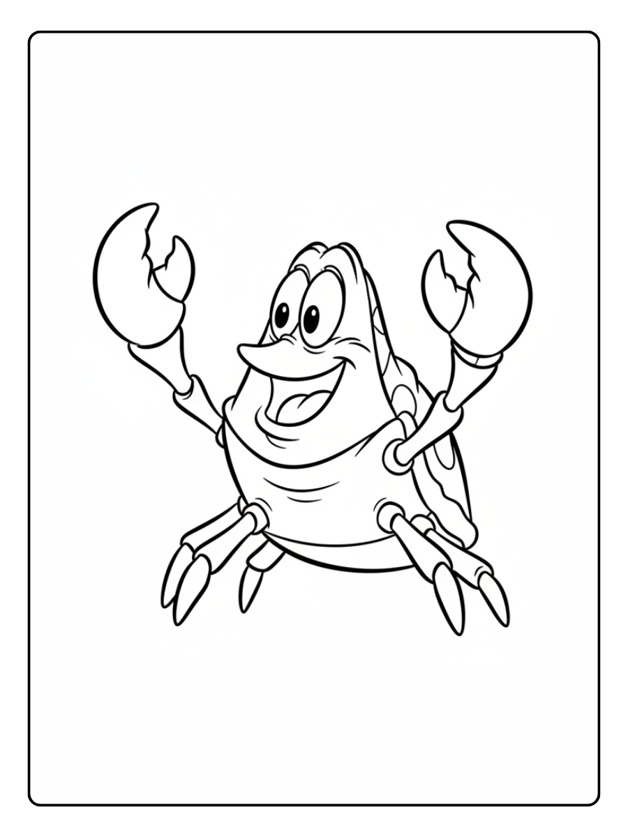 Disney Coloring Pages – Sebastian