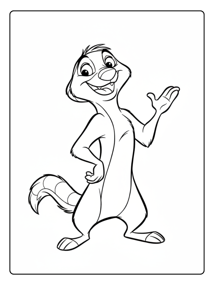 Disney Coloring Pages – Timon