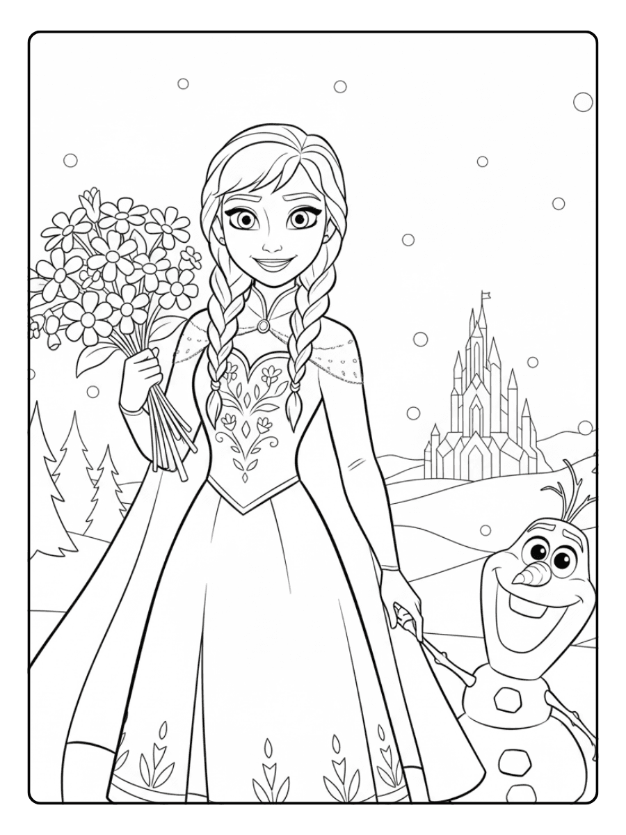 Disney Princess Coloring Pages – Anna