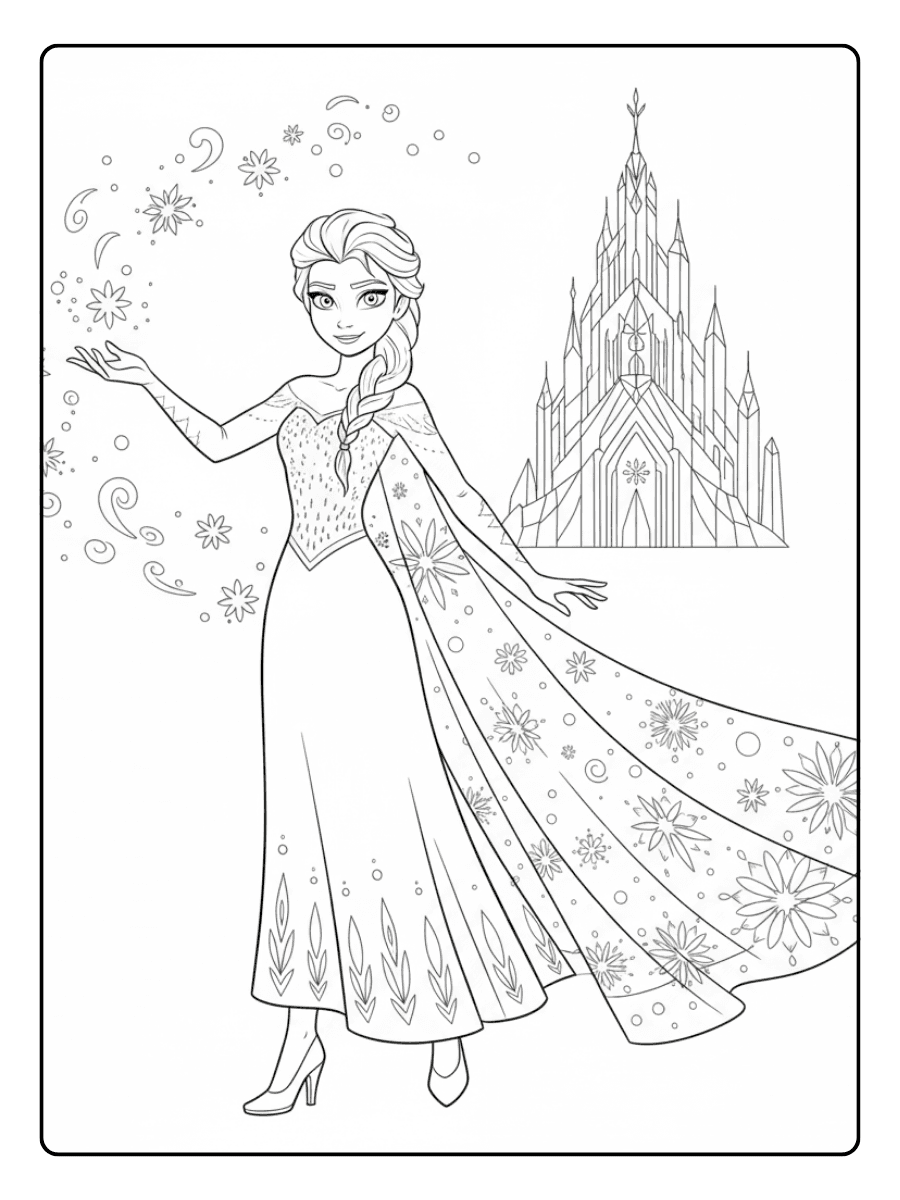 Disney Princess Coloring Pages – Elsa