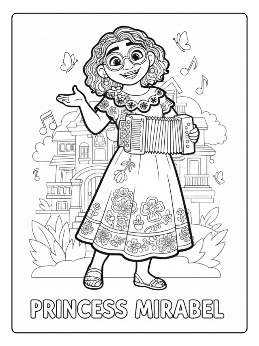 Disney Princess Coloring Pages – Mirabel Madrigal