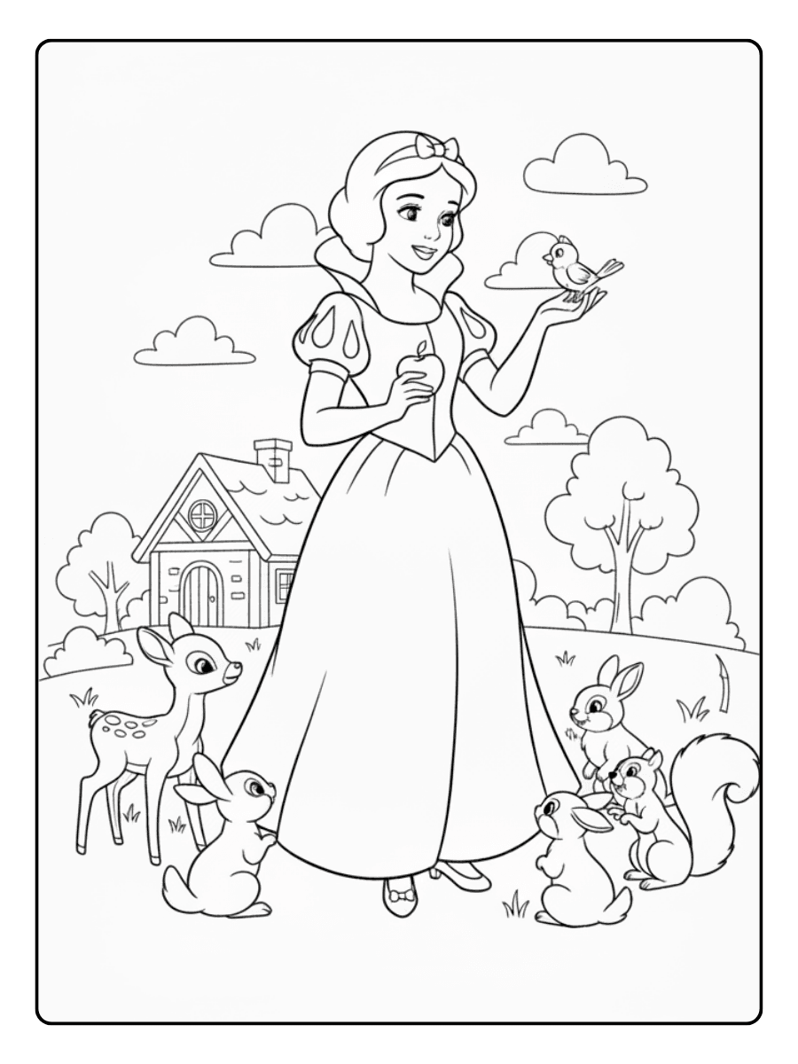Disney Princess Coloring Pages – Snow White