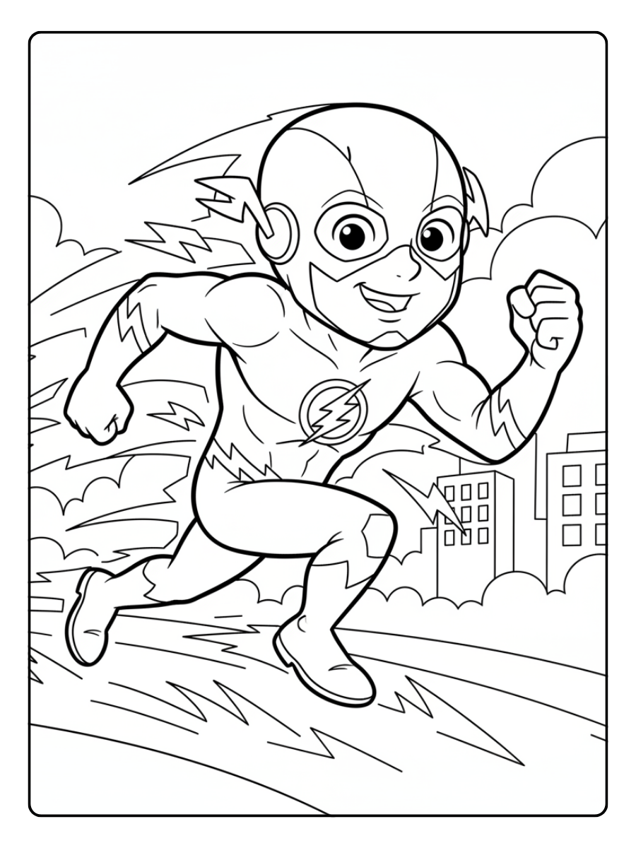 Flash Coloring Pages – The Flash Cartoon