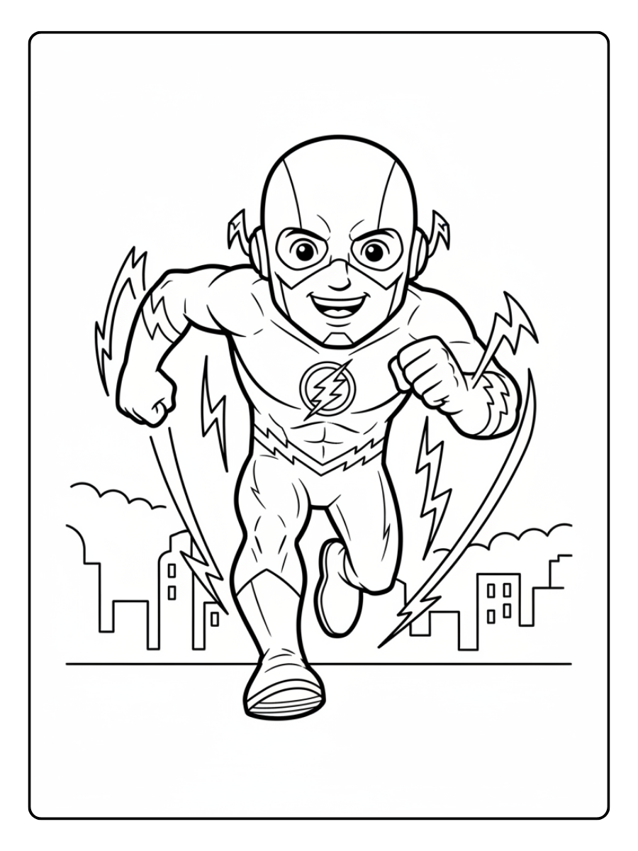 Flash Coloring Pages – The Flash Easy for Kids