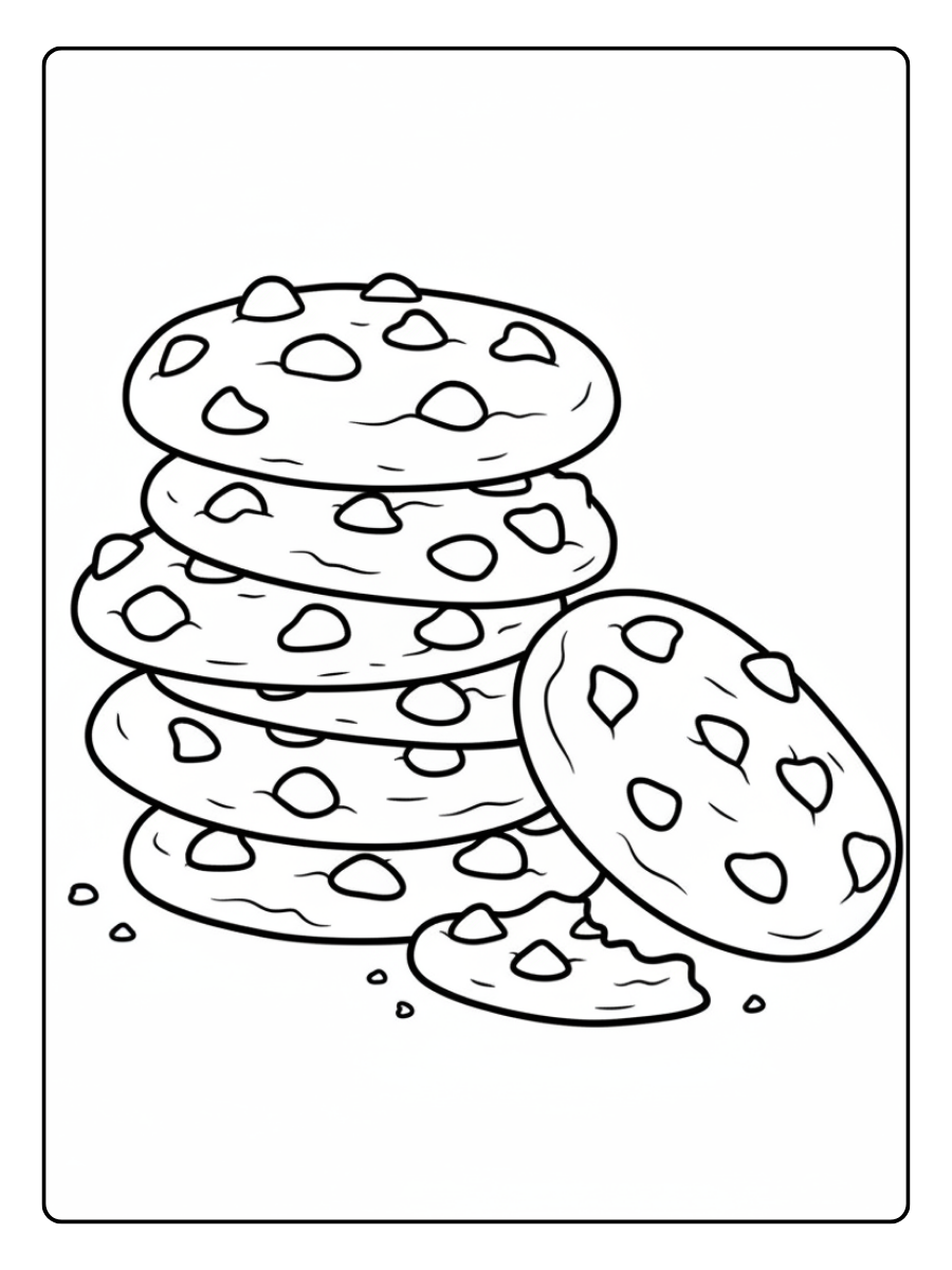 Food Coloring Pages – Cookies