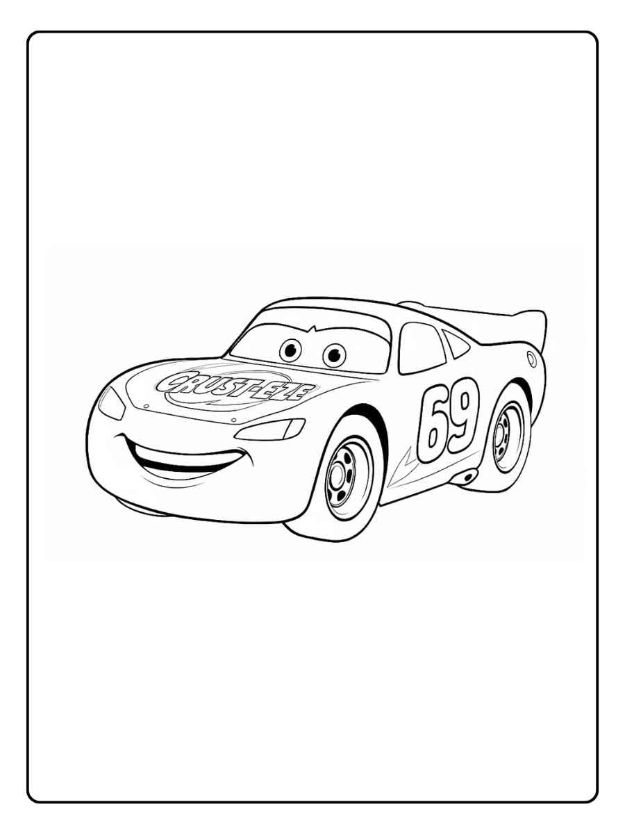 Formula One Race Car Coloring Page