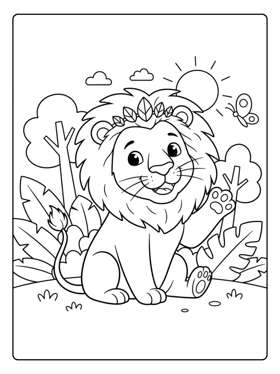 Lion Coloring Pages – Lion for Kids