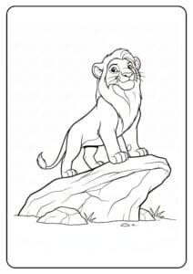 Lion King Coloring Page Simba