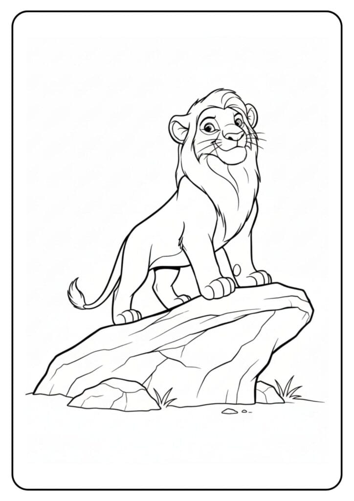 Lion King Coloring Page Simba